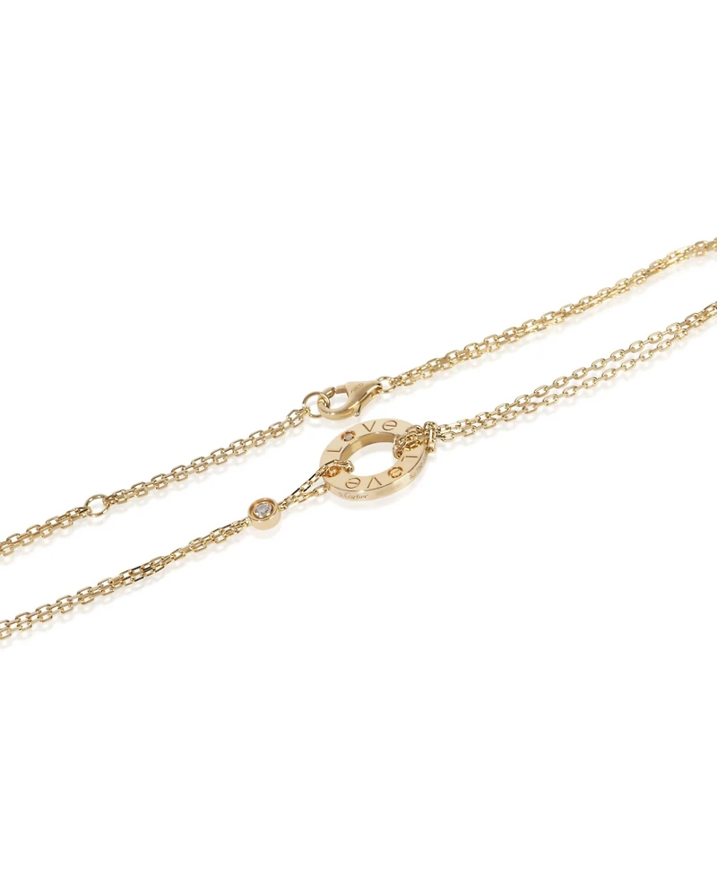 Pre-Owned Cartier Yellow Gold Diamond Love Pendant