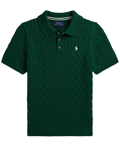 Polo Ralph Lauren Boys' 8-20 Cable-Knit Cotton Shirt