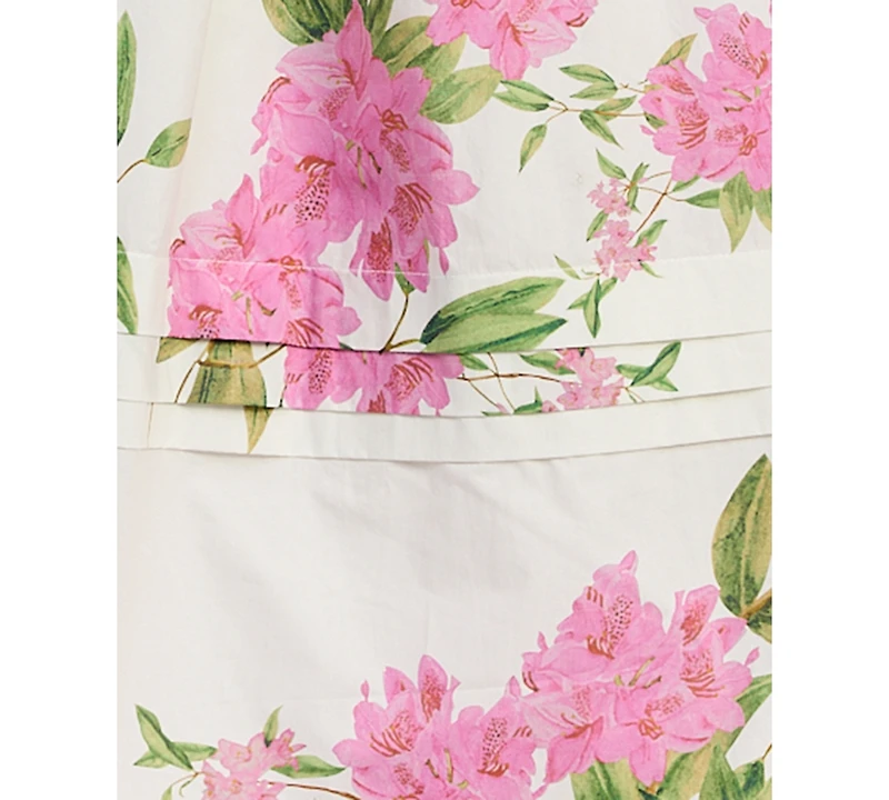 En Saison Women's Esther Pintuck Midi Skirt