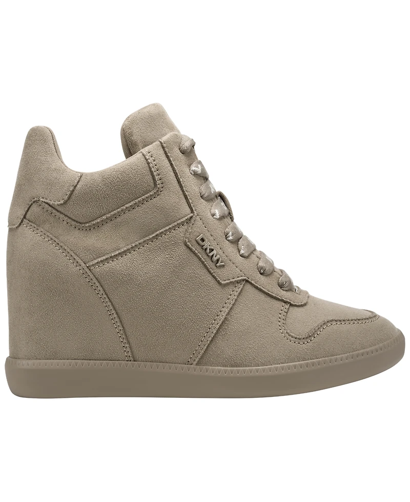 Dkny Women's Sereina Lace-Up Wedge Sneakers