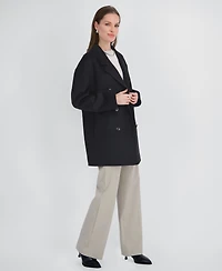 Tahari Women's Double-Faced Belted Coat