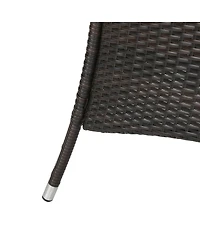 Streamdale Furniture Rectangular Polyethylene Wicker Outdoor Dining Table
