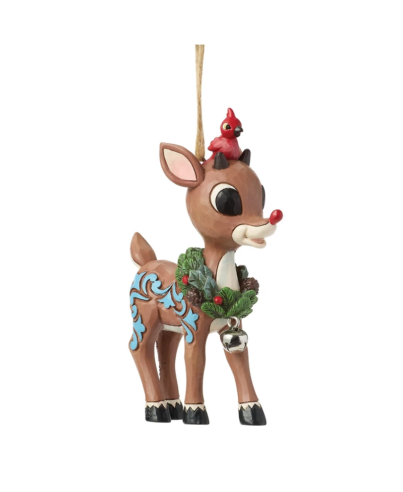 Jim Shore Rudolph with Wreath
