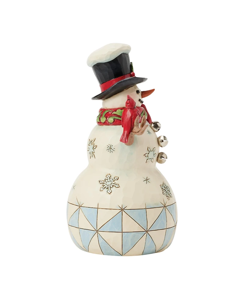 Jim Shore Heartwood Creek Snowman with Cardinal Figurine