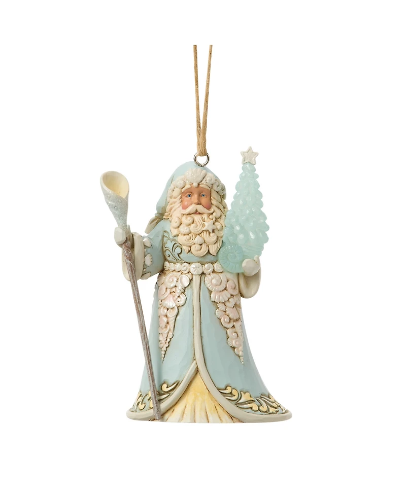 Jim Shore Heartwood Creek Coastal Santa with Sea glass