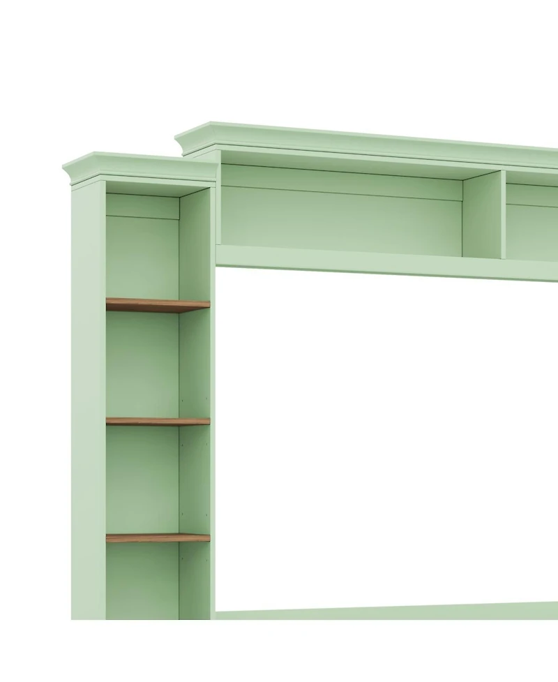 Streamdale Furniture 4-in-1 Farmhouse Tv Stand with Bookshelf for TVs Up to 70