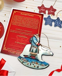 Designocracy Travel Ride Holiday Ornaments, Set of 3
