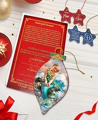 Designocracy by Dona Gelsinger Princess of The Sea Ornament and Cone Ornament, Set of 2 Each