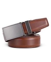 Mio Marino Men's Linxx Designer Ratchet Leather Belt
