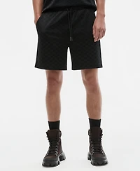 Mode of One Men's Solid 7" Checkered Tricot Shorts, Macy's Exclusive