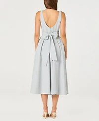 Astr the Label Women's Vinya Square-Neck A-Line Midi Dress