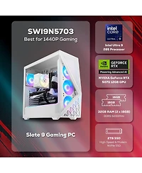 iBUYPOWER Slate SWI9N5703 Gaming Desktop Computer, Intel Core Ultra 9 285 2.5GHz, 32GB Ram, 2TB Ssd, Nvidia GeForce Rtx 5070 12GB, Windows 11 Home