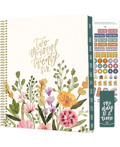 Gnuadz 2026 Planner Weekly Monthly Agenda Stickers Bookmark