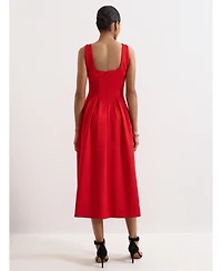 Phase Eight Women's Katie Square-Neck Midi Dress