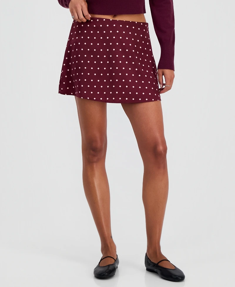 Sincerely Jules Juniors' Polka Dot Micro Mini Skort