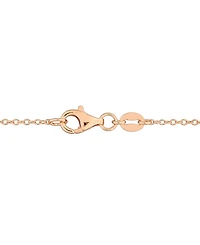 Macy's Amethyst (3/4 ct. t.w.) Pendant Necklace 18k Gold-Flash-Plated Sterling Silver (Also Available Garnet)