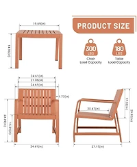 Mondawe 2-Piece Waterproof Pp Material Furniture set, 1 Chairs and Coffee Tables