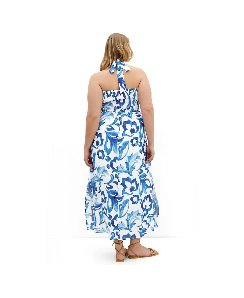 City Chic Women's Peta Serene Print Maxi Dress