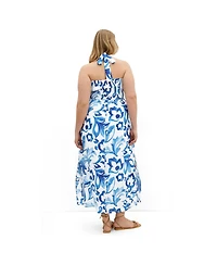 City Chic Women's Peta Serene Print Maxi Dress