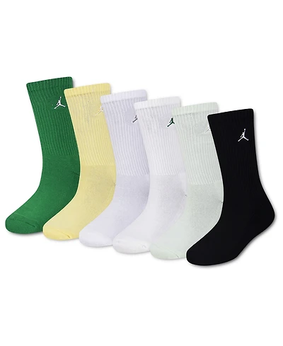 Jordan Big Kids' Everyday Essentials Crew Socks, 6-Pack
