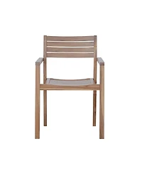 Streamdale Furniture Piece Acacia Wood Outdoor Dining Set with Round Table