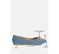 Ellerby embellished bow detail ballet flats