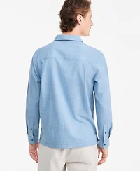 Alfani Men's Long-Sleeve Plaid Shirt, Macy's Exclusive - Shirt Glenn Yd