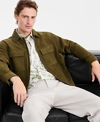 Alfani Men's Two Pocket Suede Jacket, Macy's Exclusive