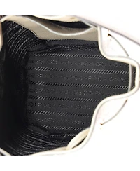 Pre-Owned Prada Small Dual Strap Top Handle Bucket Bag Vitello Daino