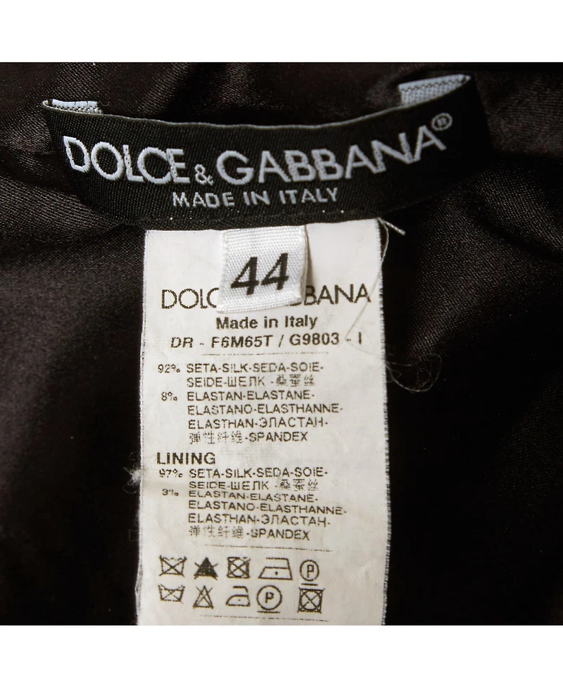 Pre-Owned Dolce & Gabbana Women's Floral Print Silk Sheath Dress