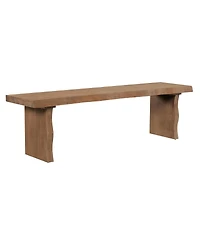 Streamdale Furniture 62.9'' Solid Wood Indoor Dining Bench, Seats 3
