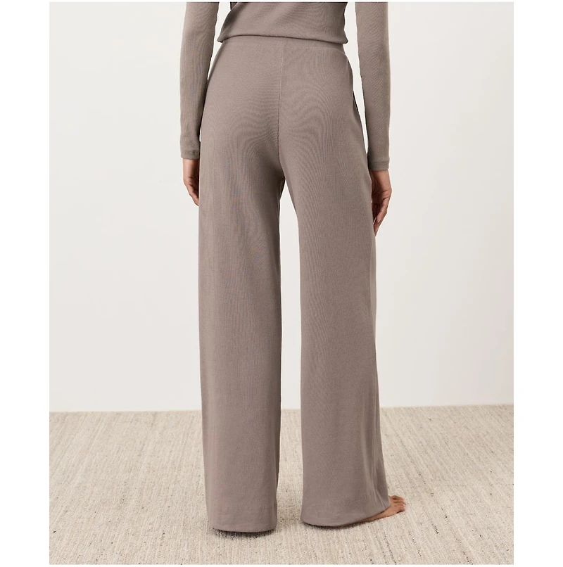 Pact Women's Dream Rib Wide Leg Lounge Pant