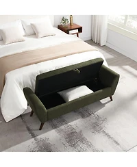 Streamdale Furniture 60" Storage Bench Width Wood Legs