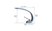 Phying Chrome Bathroom Faucet,Faucet for Bathroom Sink, Single Hole Bathroom Faucet Modern Single Handle Vanity Basin Faucet
