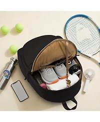 Xo Quilted Tennis Bag, Crossbody Racket Bag for 1-2 Racquets, Pickleball and Badminton with Storage Pockets