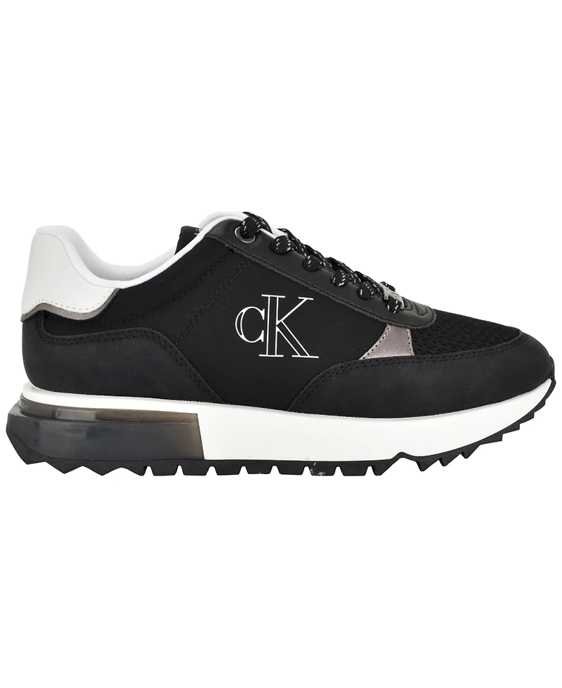 Calvin Klein Women's Melidee Logo Joggers Lace-Up Sneakers