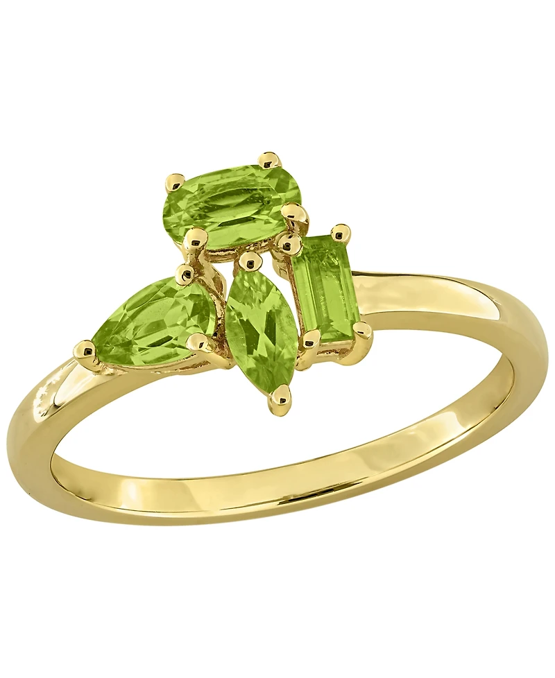 Macy's Peridot (3/4 ct. t.w.) Ring in 18k Gold-Flash-Plated Sterling Silver