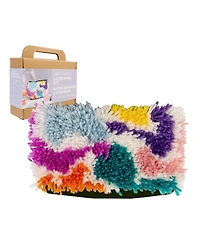 John Bead Textured Cosmetic Bag Latch Hook Diy Kit for Beginners