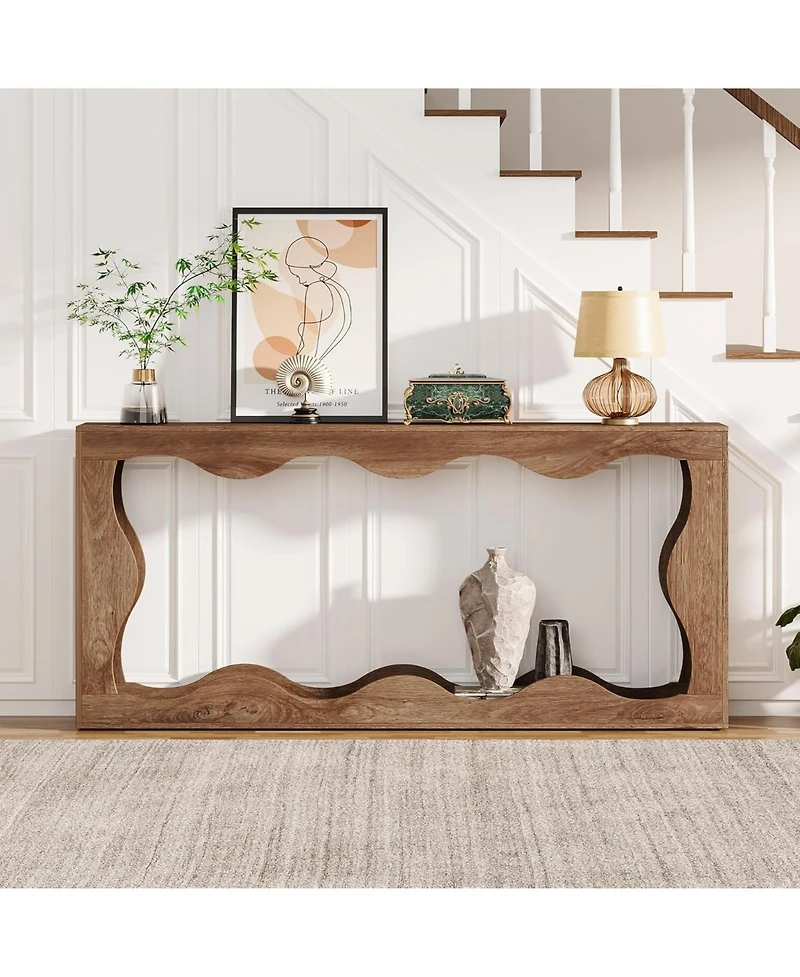 Slickblue63 Inch Farmhouse Console Table for Entryway and Behind Sofa