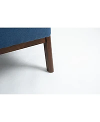 Streamdale Furniture Mid-Century Modern Wood Frame Accent Chair with Waist Cushion