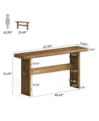 Slickblue Wood Entryway Console Table, Sofa Table for Behind Couch