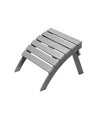 Cozito Adirondack Ottoman, Hdpe Folding Patio Foot Rest
