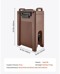 Cozito Insulated Beverage Dispenser, Hot and Cold Drink Server