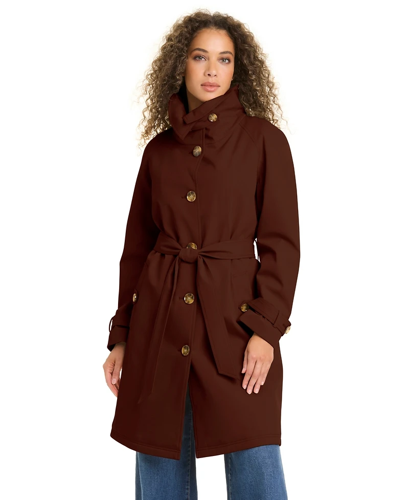 Kate Spade New York Women's Funnel Neck Trench Coat