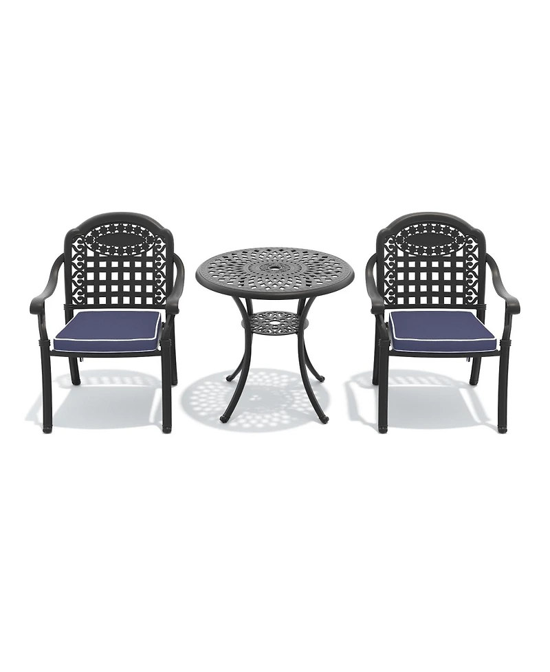 Streamdale Furniture Set Of Cast Aluminum Patio Furniture