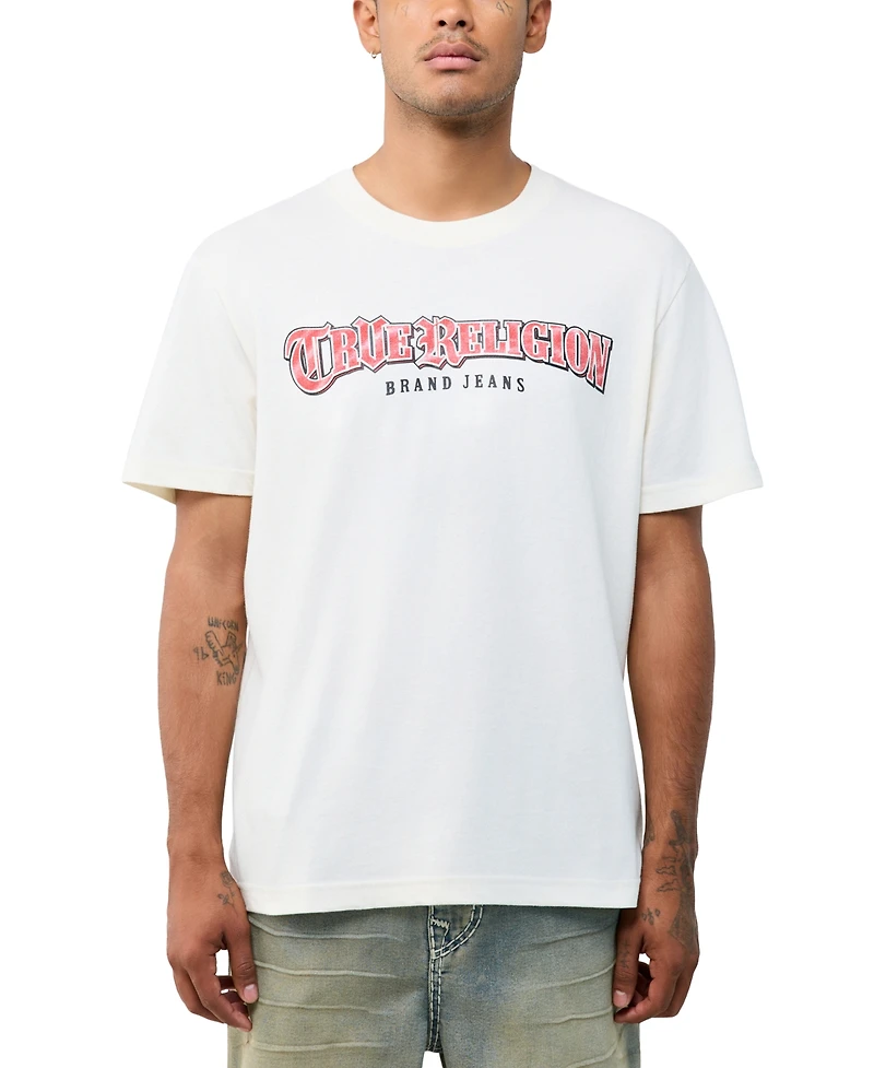 True Religion Men's City Life Arch Logo T-Shirt