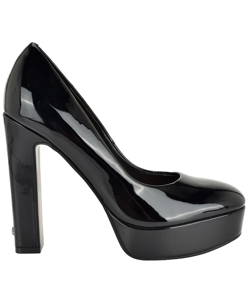 Guess Women's Dalarie Tall Block Heel Platform Pumps