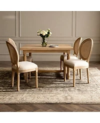Streamdale Furniture French Country Upholstered Dining Chairs, Set of 2