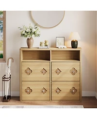 gaomon 4 Flip Freestanding Drawers Shoe Cabinet, Shoe Rack Cabinet for Entryway