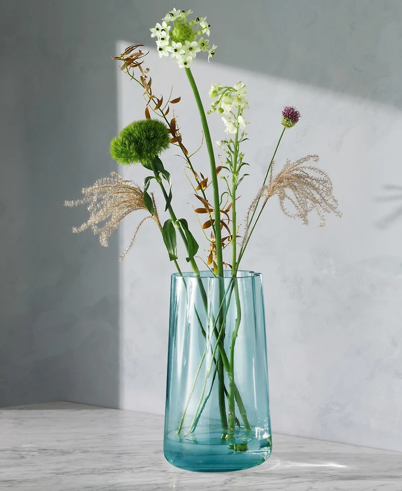 Lsa Lagoon 13.75" Glass Vase